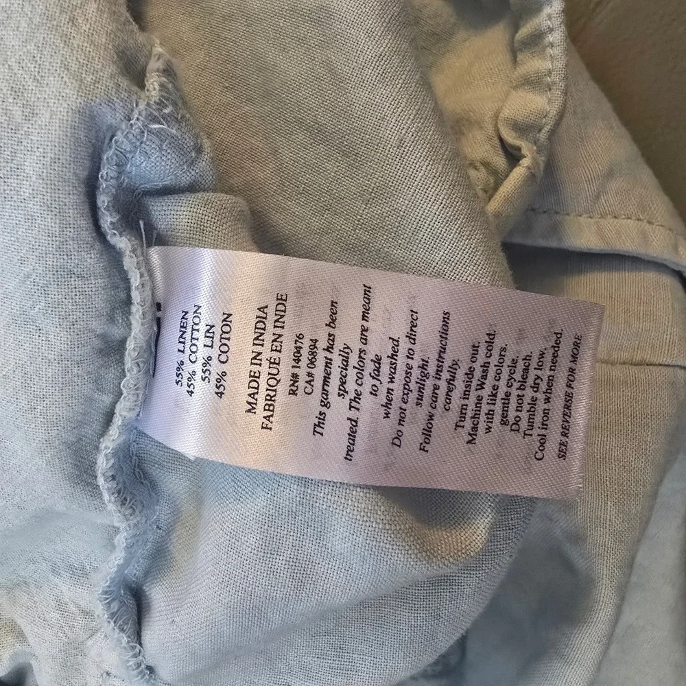 Faherty Brand Mens Light Blue‎ Linen Cotton Blend Shorts Size 42 MBC0007LBL